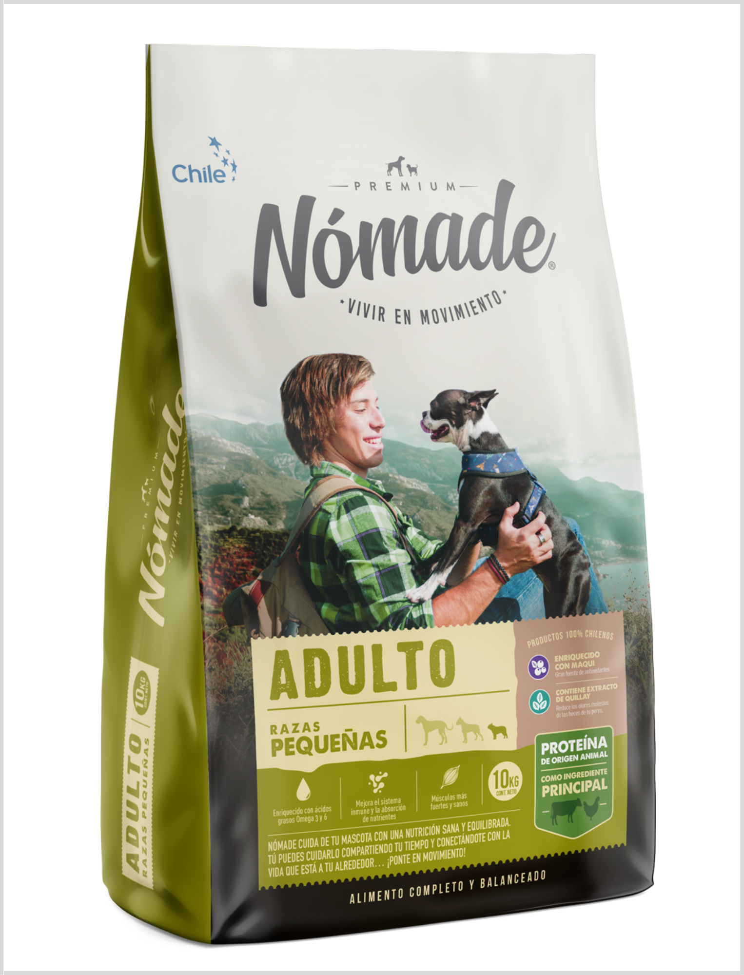 Nomade adulto raza pequeña 10 kilos