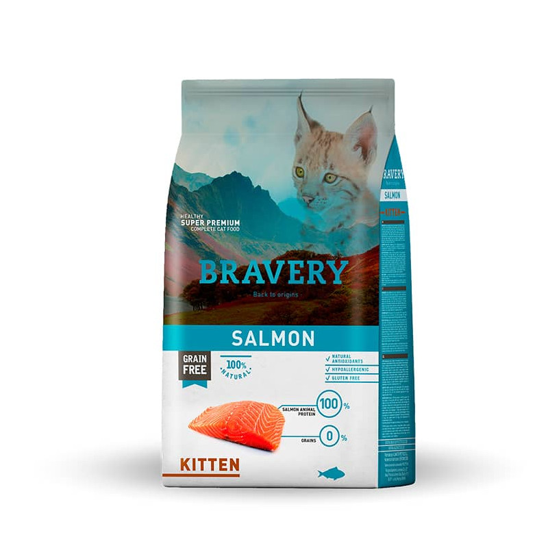 Bravery kitten salmon 2 kilos